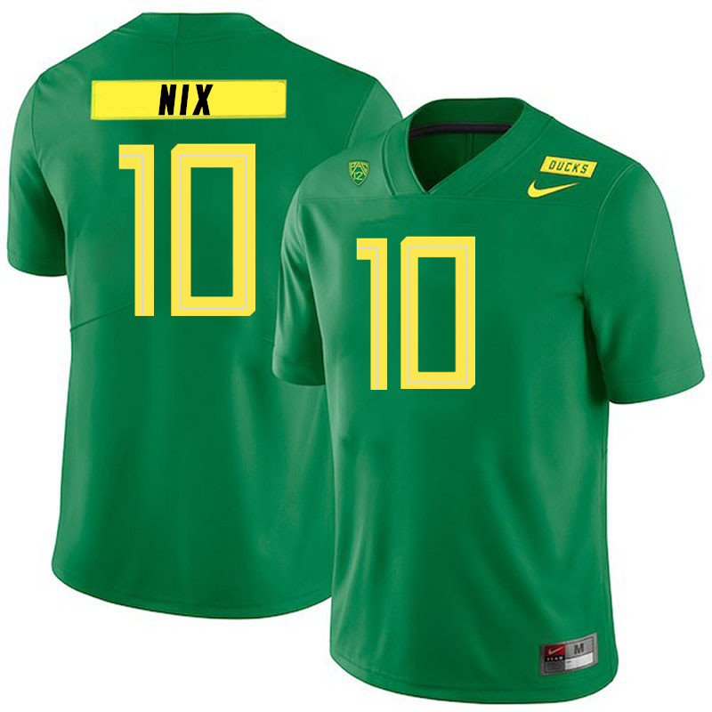 Men #10 Bo Nix Oregon Ducks College Football Jerseys Stitched Sale-Green